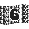 Boy Birthday 6 Year Old