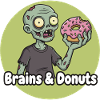 Zombie with donut humor