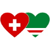 Switzerland Chechnya Flag Heart
