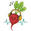 Beet Beats und Kopfhörer