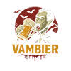 Vampire Drinks Beer Retro Logo