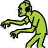 Zombie DJ Néon Vert