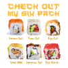 Funny Sushi Asian Humor Check Out My Six Pack 