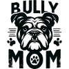 Bulldog Mom Bold Graphic 
