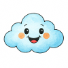 Cute Cartoon Cloud – Funny Kids & Adults