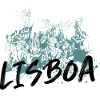 Monument Discoveries Lisbon blue illustration