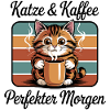 Cat Coffee Retro Coffee Break