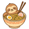 Ramen-Schlummer-Sloth