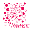 Om Namaste Pink Circle Design