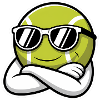 Cooler Tennisball - Sport-Logo