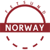 Norwegen Rundes Emblem mit Ländername