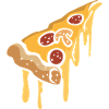 Soggy Pizza Cartoon Slice