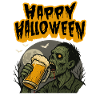 Beer Funny Saying - Happy Halloween