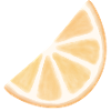 Orange Slice Aquarell Glühen