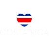 Cœur avec drapeau costaricain