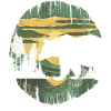 Retro Outdoor Wilderness Bear Trees
