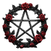 Circle of Roses Pentagram Gothic