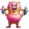 Donut Monster Krafttraining