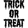 Trick or Treat, halloween font