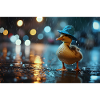 Duck in the rain