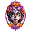 Mexican Dia de Muertos Sugar skull