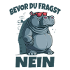 Bevor du Fragst Nein Hippo