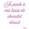 Pink Script Hot Chocolate Mug