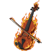 Burning violin