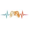 Gamer Heartbeat Gaming Controller Gamepad Gamer