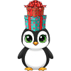 Funny Penguin Christmas Gifts Balancing