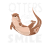Smiling Sea Otter Cartoon