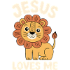 Jésus chrétien m’aime lion mignon
