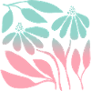 Marguerite in gradient green