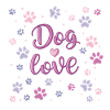 Pastel Dog Love