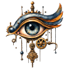 Oeil mécanique steampunk