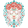 Sugar Skull Floral Crown