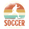 Soccer Is Important Retro Sunset
