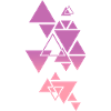 Gradient Triangle Pattern Pink