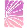 Flower in pink purple gradient