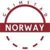 Grimstad Norway Round Badge