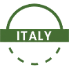 Italian Green Emblem Round Stamp