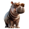 Nilpferd Flusspferd Mama Hippopotamus Cooles Hippo
