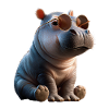 Nilpferd Flusspferd Mama Hippopotamus Cooles Hippo