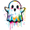 Bunter Graffiti Geist – Süß & Halloween Style