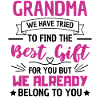 Süße Oma Sagt Großmutter Liebe