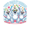 Yeti Party Squad – Lustiges Winter Partyshirt