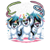 Yeti Party Squad – Lustiges Winter Partyshirt