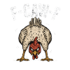 F Caw F Rooster Cartoon