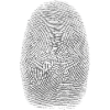 Fingerprint Silhouette Pattern