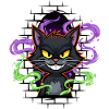 Graffiti Cat Neon